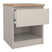Naia Bedside 1 Drawer 1 Shelf in Cashmere Jackson Hickory
