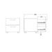 Pepe Bedside 2 Drawers in White
