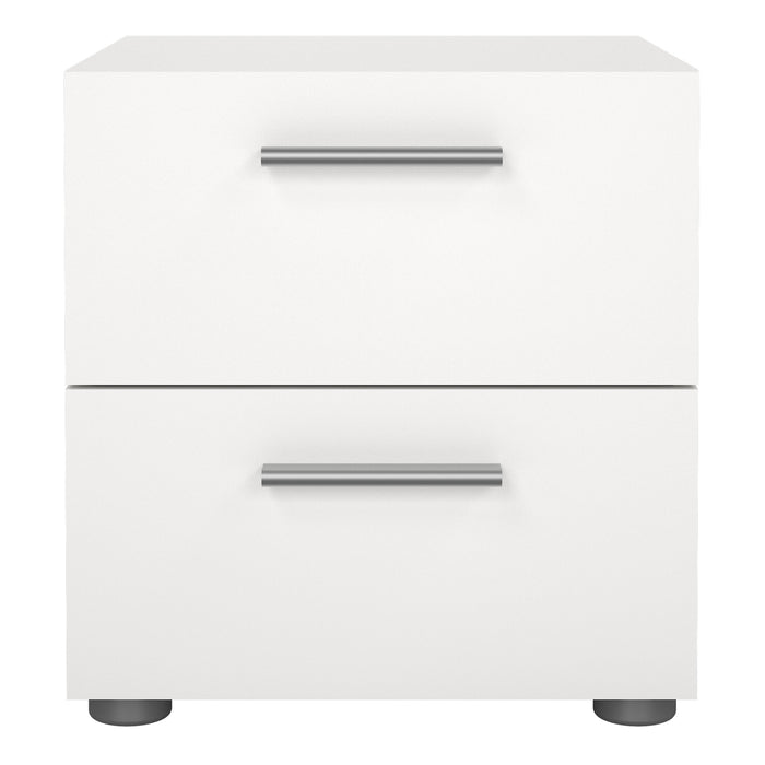 Pepe Bedside 2 Drawers in White