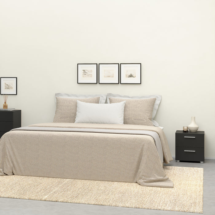 Pepe Bedside 2 Drawers in Black