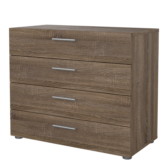 Pepe Chest of 4 Drawers in Truffle Oak