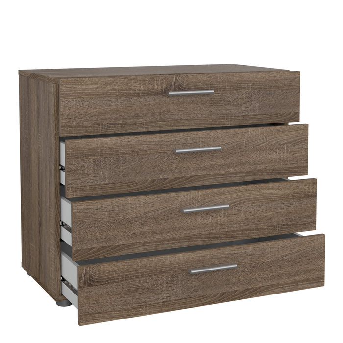 Pepe Chest of 4 Drawers in Truffle Oak