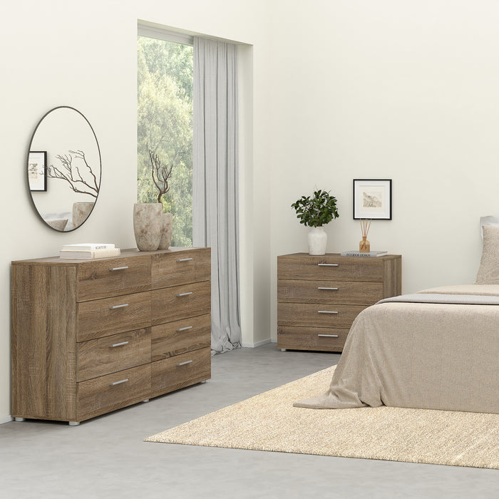 Pepe Chest of 4 Drawers in Truffle Oak