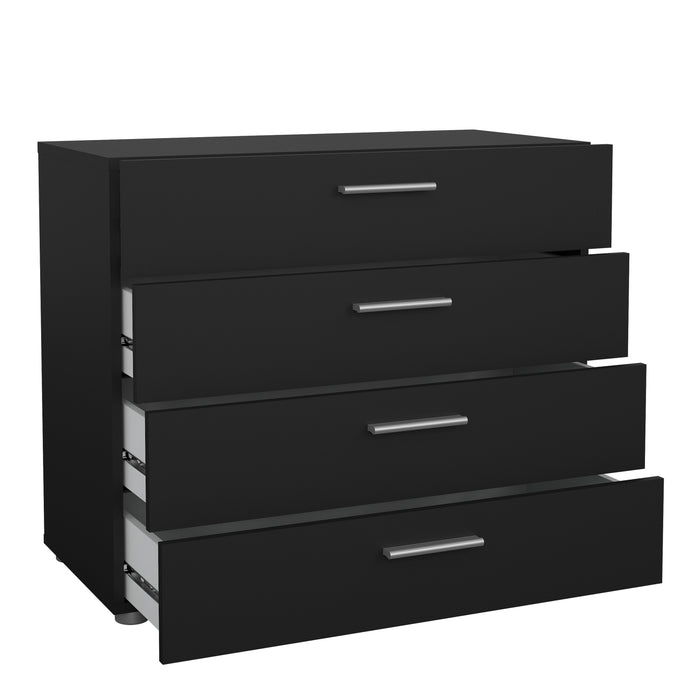 Pepe Chest of 4 Drawers in Black