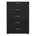Pepe Chest of 5 Drawers in Black