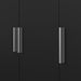Pepe Wardrobe with 3 Doors in Black