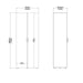 Pepe Wardrobe with 2 Doors in Oak with White High Gloss
