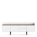 Unit Sideboard 2 Drawers 3 Doors in White and Walnut