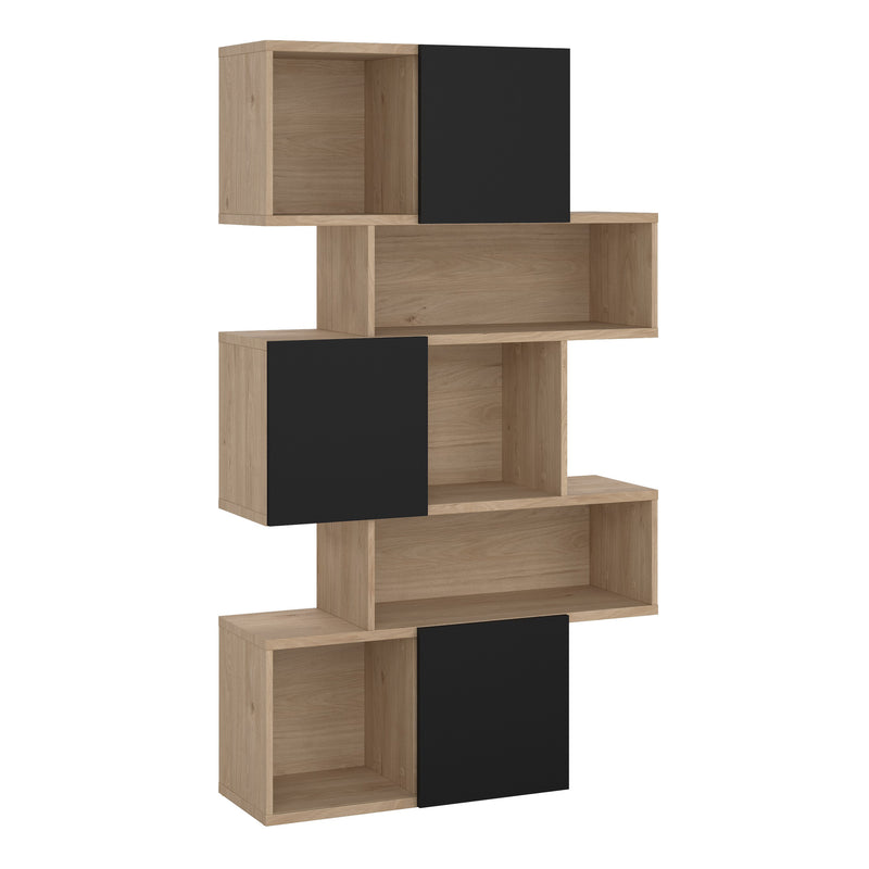 Maze Asymmetrical Bookcase with 3 Doors in Jackson