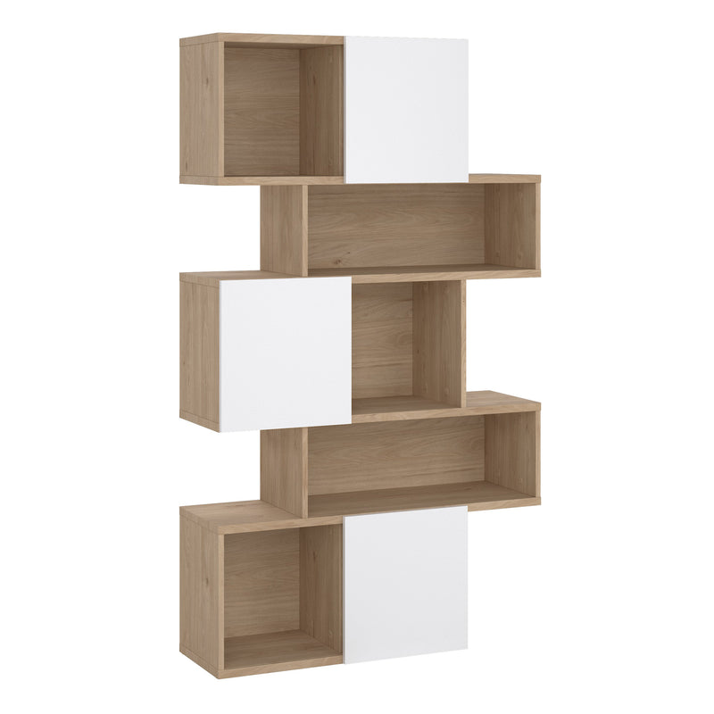 Maze Asymmetrical Bookcase with 3 Doors in Jackson
