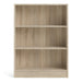 Basic Low Wide Bookcase (2 Shelves) in Oak