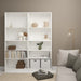 Basic Tall Wide Bookcase (4 Shelves) in White