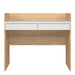 Function Plus Desk 2 Drawers In Jackson Hickory and White