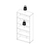 Prima Bookcase 2 Shelves with 2 Drawers and 2 Doors in Black Woodgrain