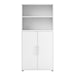 Prima Bookcase 3 Shelves with 2 Doors in White