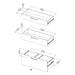 Prima Office Storage with 2 Drawers 2 File Drawers In Black Woodgrain