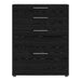 Prima Office Storage with 2 Drawers 2 File Drawers In Black Woodgrain