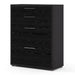 Prima Office Storage with 2 Drawers 2 File Drawers In Black Woodgrain