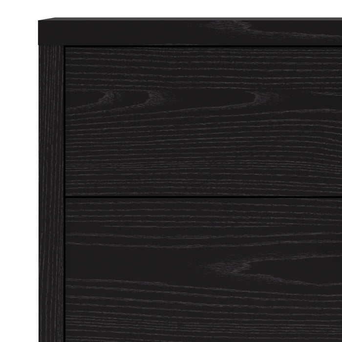 Prima Office Storage with 2 Drawers 2 File Drawers In Black Woodgrain