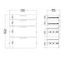 Prima Office Storage with 2 Drawers 2 File Drawers In Black Woodgrain