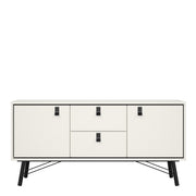Ry Sideboard 2 Doors 2 Drawers in Matt White