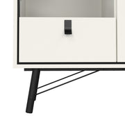 Ry China Cabinet 1 Door 1 Glass Door 1 Drawer in Matt White