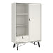 Ry China Cabinet 1 Door 1 Glass Door 1 Drawer in Matt White