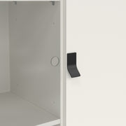 Ry China Cabinet 1 Door 1 Glass Door 1 Drawer in Matt White