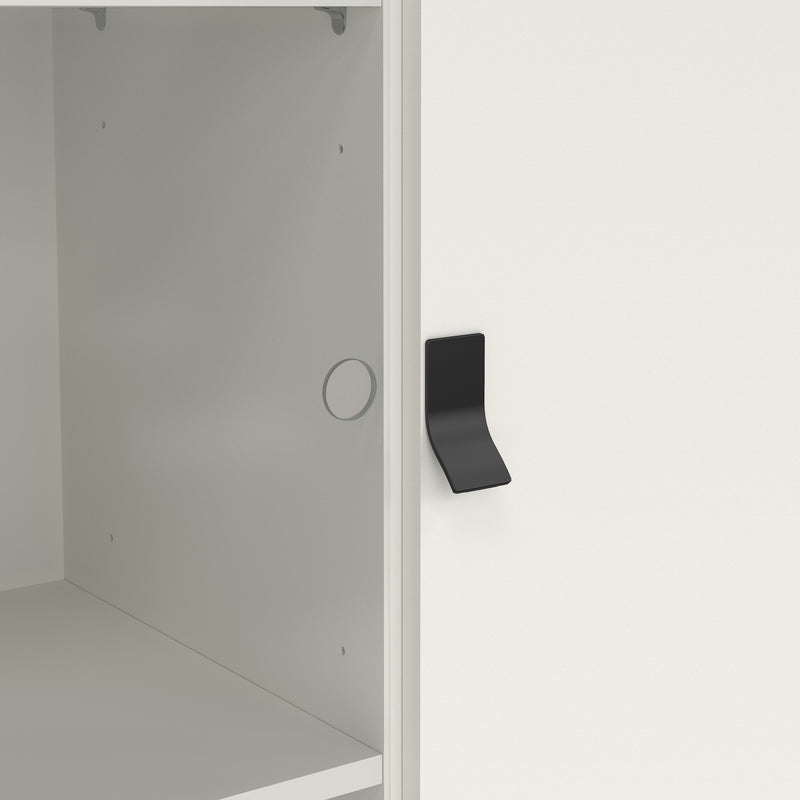 Ry China Cabinet 1 Door 1 Glass Door 1 Drawer in Matt White