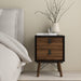Ry Package - Wardrobe 3 Doors + 3 Drawers + Double chest 6 Drawers + Bedside Cabinet 2 Drawers in Matt Black Walnut