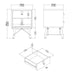 Ry Package - Wardrobe 3 Doors + 3 Drawers + Double Chest 6 Drawers + Bedside Cabinet 2 Drawers in Jackson Hickory Oak