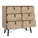 Ry Package - Wardrobe 3 Doors + 3 Drawers + Double Chest 6 Drawers + Bedside Cabinet 2 Drawers in Jackson Hickory Oak
