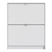 Shoes Shoe Cabinet 2 Flip Down Doors and 1 layer in White