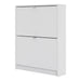 Shoes Shoe Cabinet 2 Flip Down Doors and 1 layer in White
