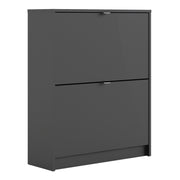 Shoes Shoe Cabinet 2 Flip Down Doors and 2 layers