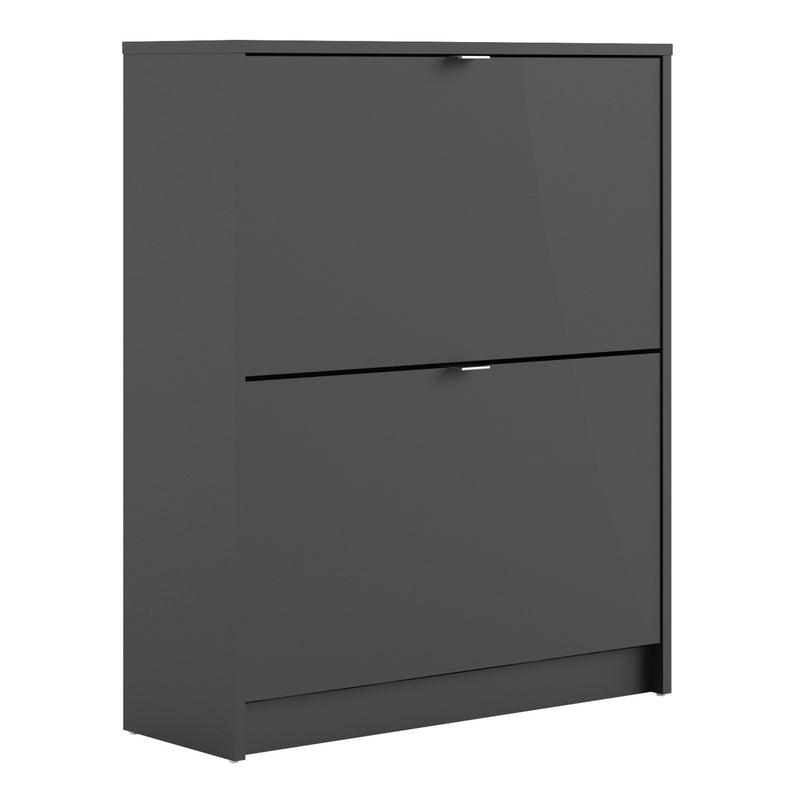 Shoes Shoe Cabinet 2 Flip Down Doors and 2 layers