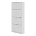Shoes Shoe Cabinet 4 Flip Down Doors and 2 layers in White