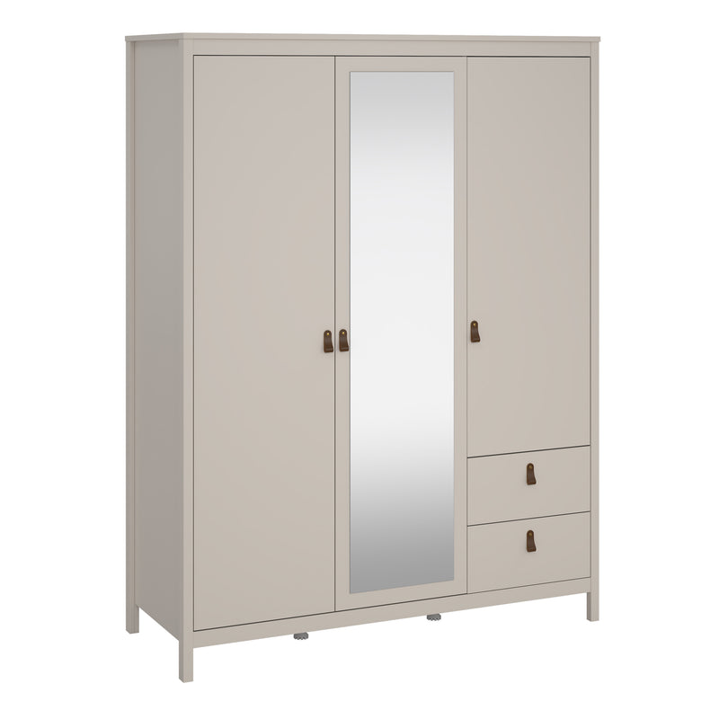 Barcelona Wardrobe with 2 Doors , including 1 Mirror Door + 2 Drawers