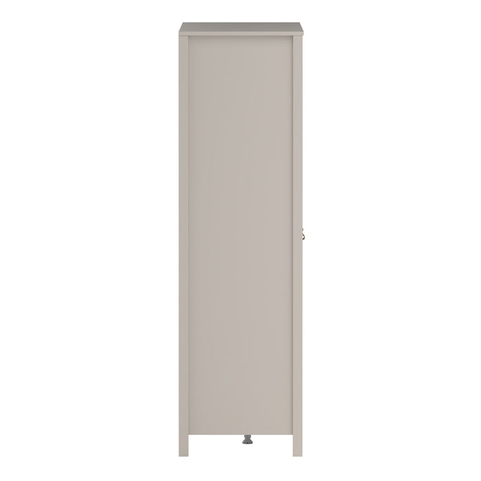 Barcelona Wardrobe with 2 Doors + 1 Mirror Door + 2 Drawers in Cashmere