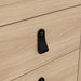 Barcelona Bedside Table 2 Drawers in Jackson Hickory Oak