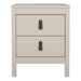 Barcelona Bedside Table 2 Drawers in Cashmere