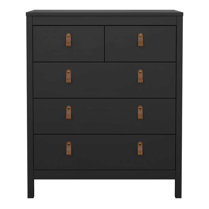 Barcelona Chest 3+2 Drawers in Matt Black