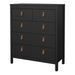 Barcelona Chest 3+2 Drawers in Matt Black