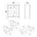 Barcelona Chest 3+2 Drawers in Matt Black
