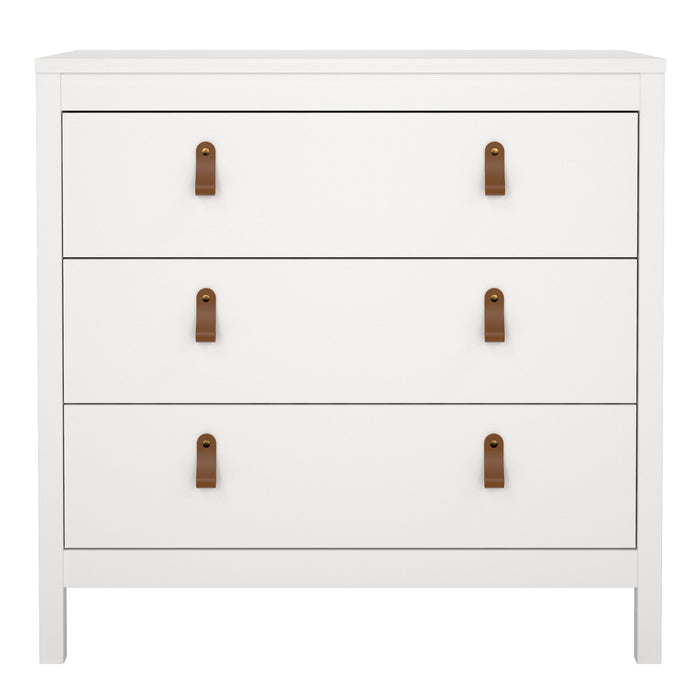 Barcelona Chest 3 Drawers in White
