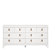 Barcelona Double Dresser 4+4 Drawers in White