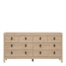 Barcelona Double Dresser 4+4 Drawers in Jackson Hickory Oak