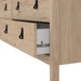 Barcelona Double Dresser 4+4 Drawers in Jackson Hickory Oak