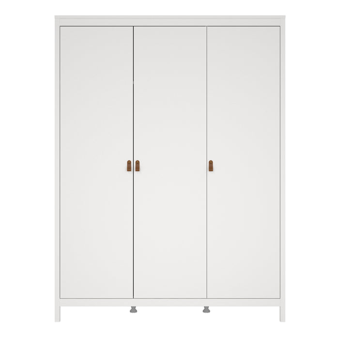 Barcelona Wardrobe with 3 Doors in White