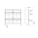Barcelona Shoe Cabinet 4 Flip Down Doors in White